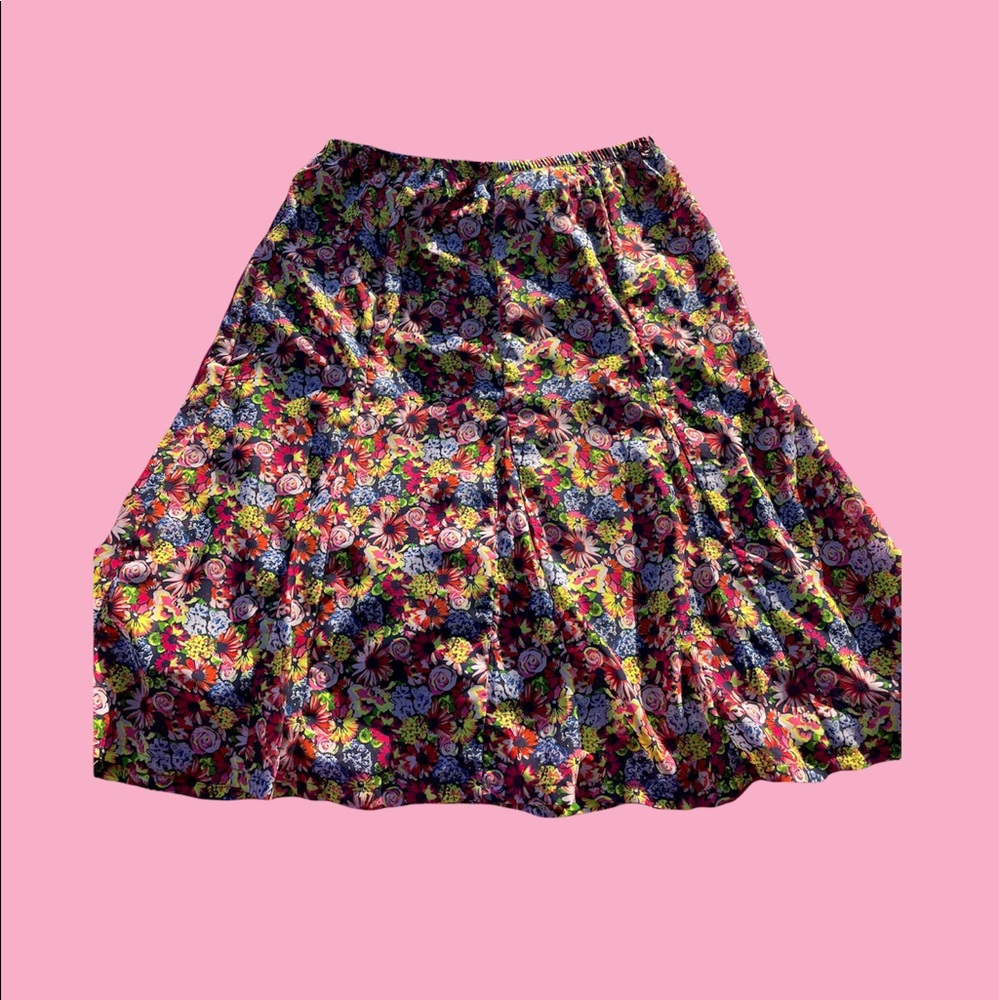 Long floral skirt